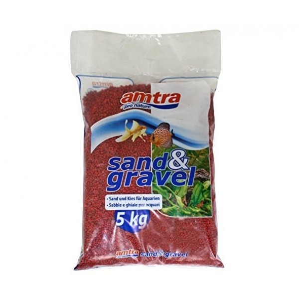 Pietris acvariu rosu ceramizat punga 5 kg granulatie 3 mm