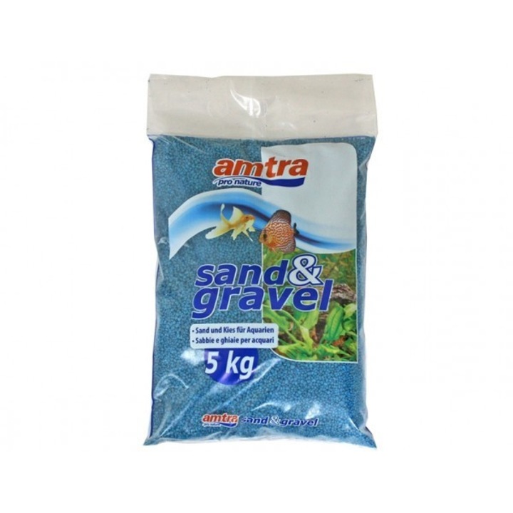Pietris acvariu colorat TURQUOISE punga 5 kg granulatie 3 mm