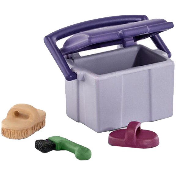Set figurine Schleich, Kit de curatare cai 42283