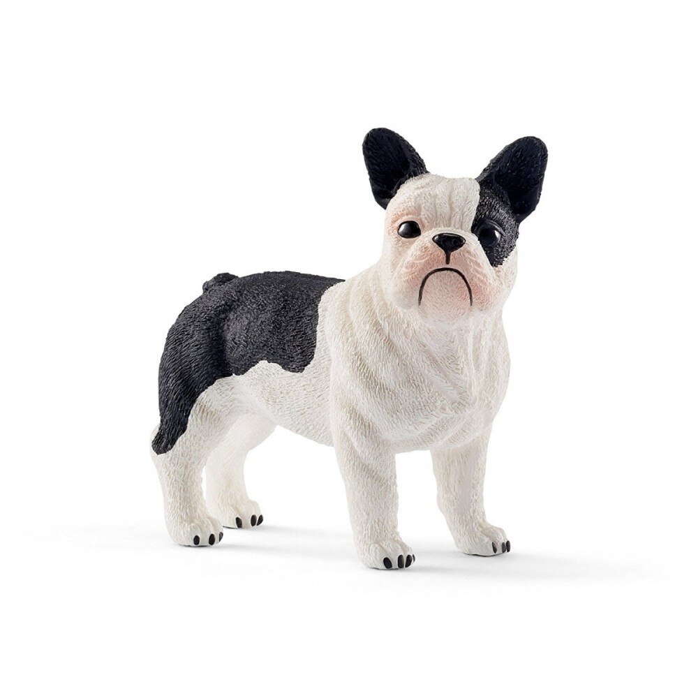 Figurina Schleich, Buldog francez, Alb/Negru