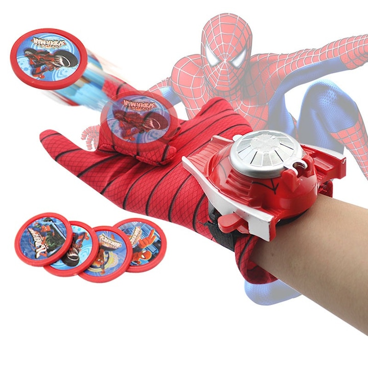 Manusa Spiderman pentru copii cu discuri