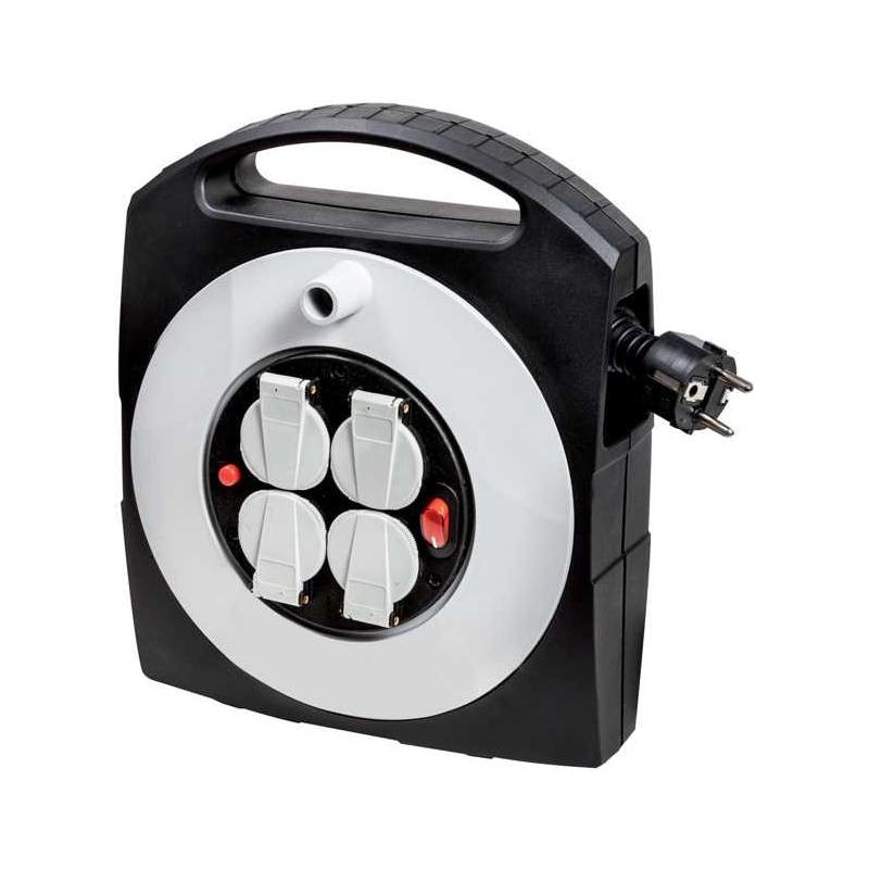 Rola priza multipla, 4P, 10m, intrerupator, Brennenstuhl