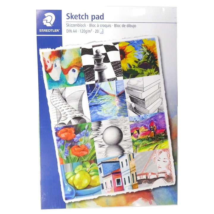 Bloc desen A4 120g/mp Staedtler 20 de file ST-2421-01