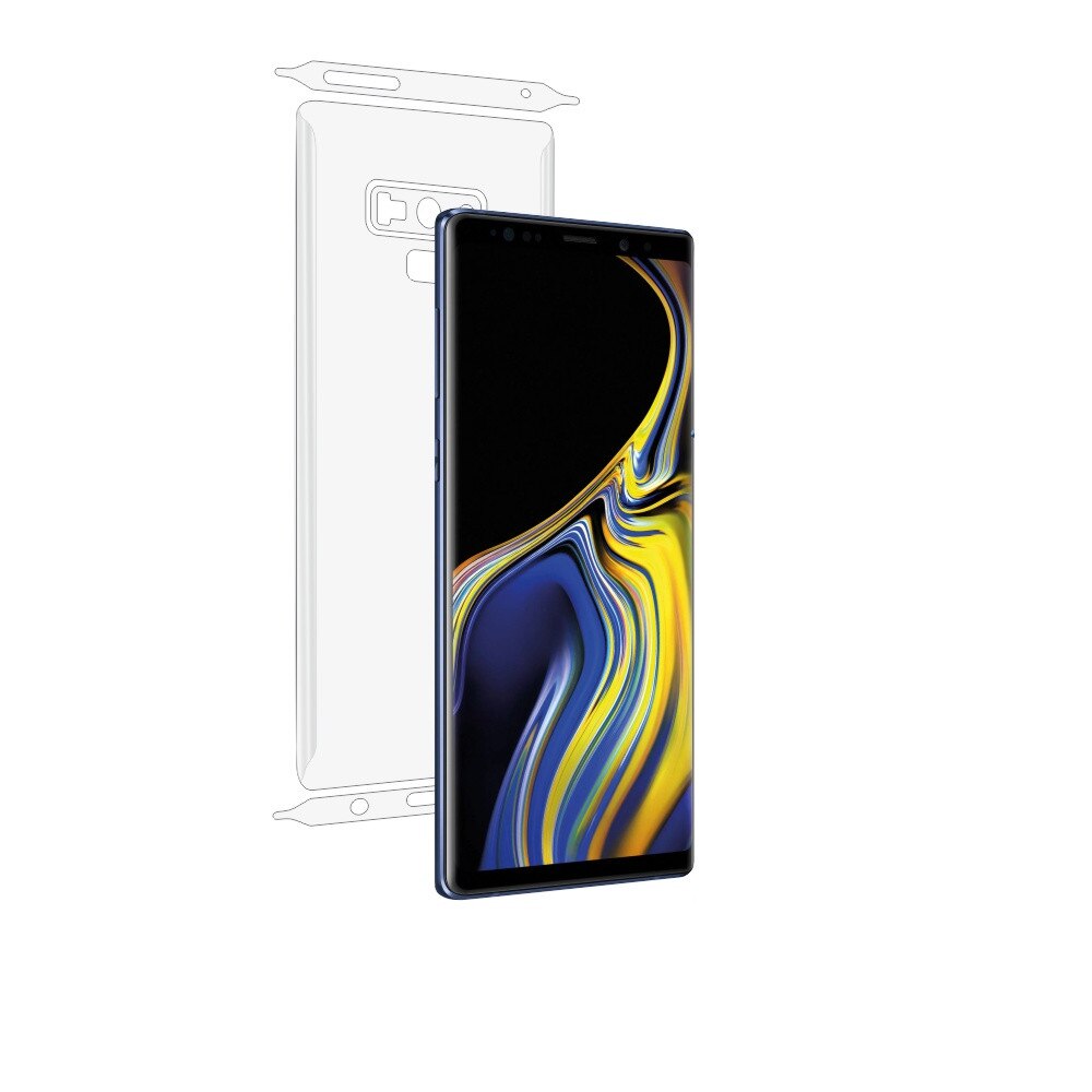 Folie Smart Protection Samsung Galaxy Note 9 spate si laterale,protectie completa spate+laterale+Smart Spray®,Smart Squeegee® si microfibra incluse