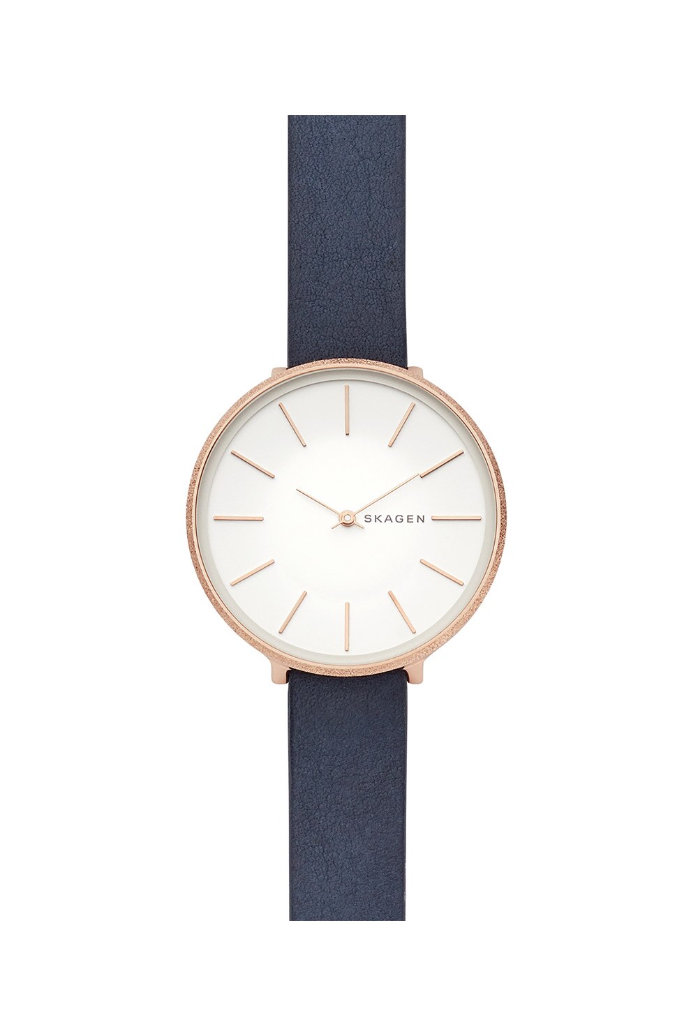 Skagen, Ceas cu o curea de piele Karolina, Bleumarin