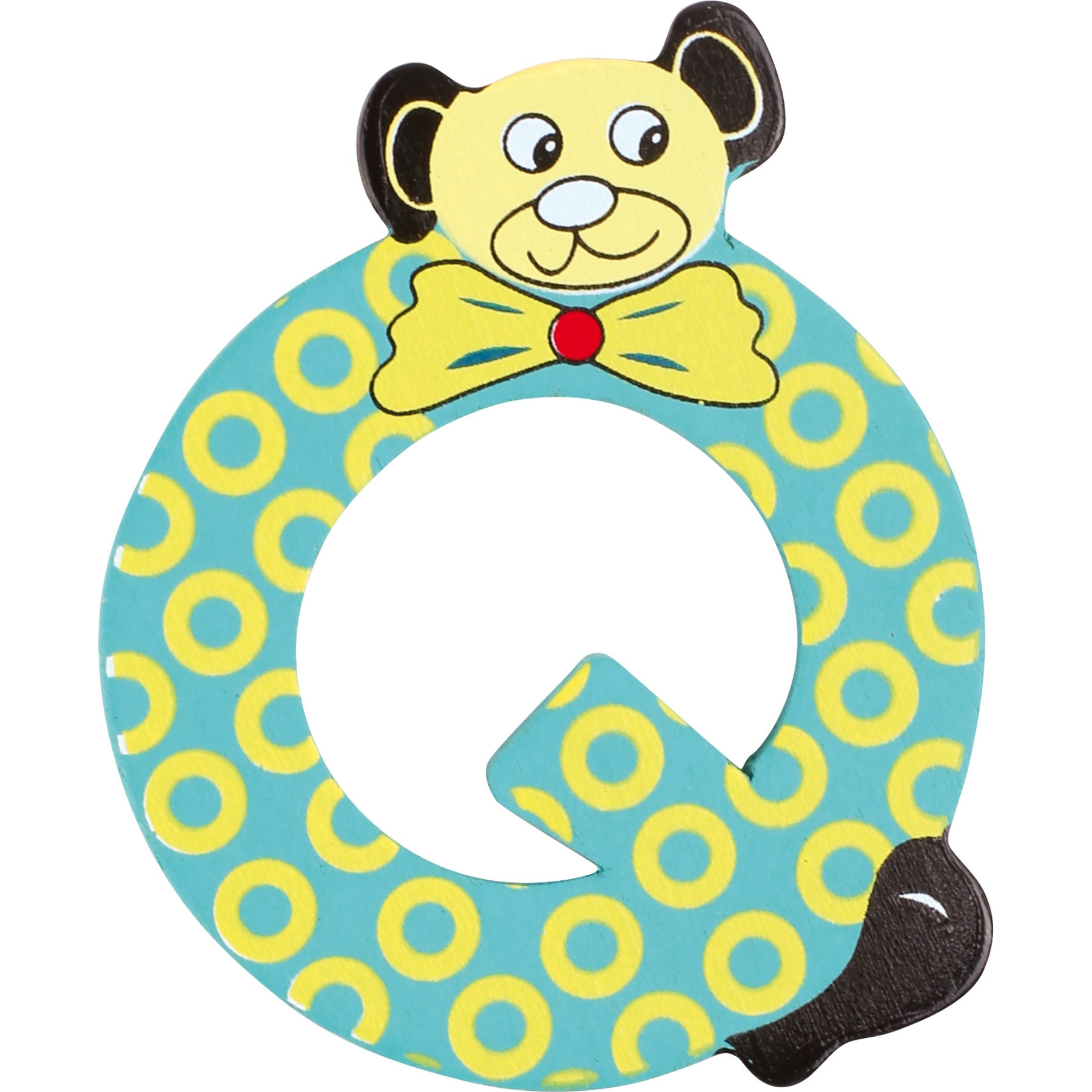 Litera Q, adeziva, lemn