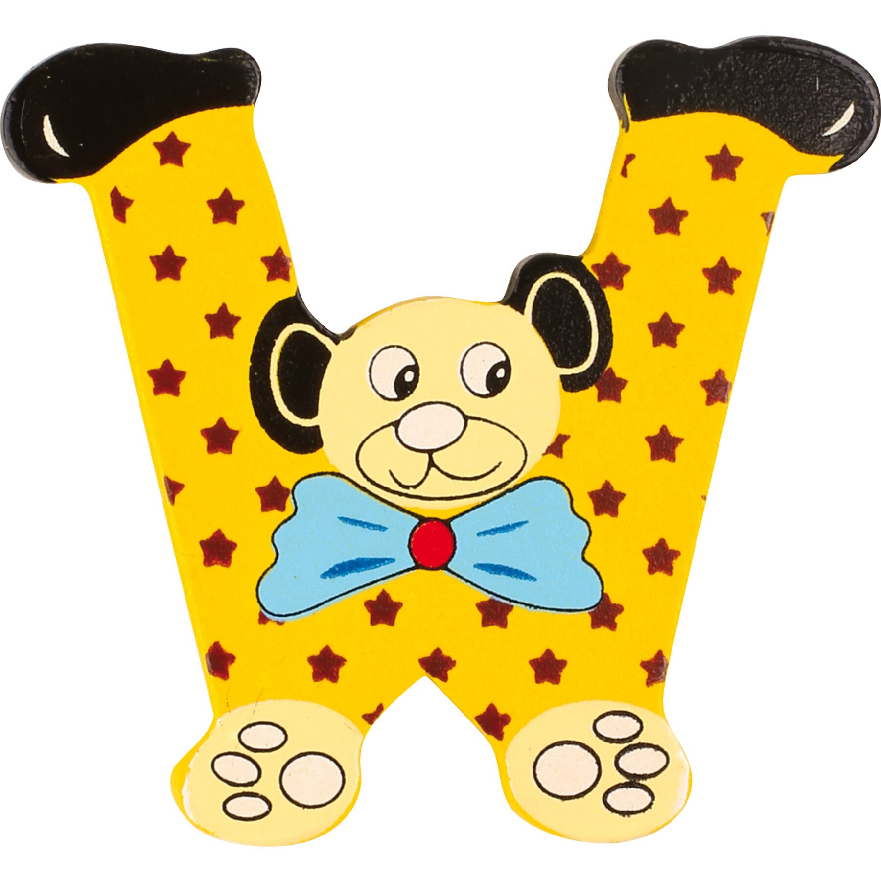 Litera W, adeziva, lemn