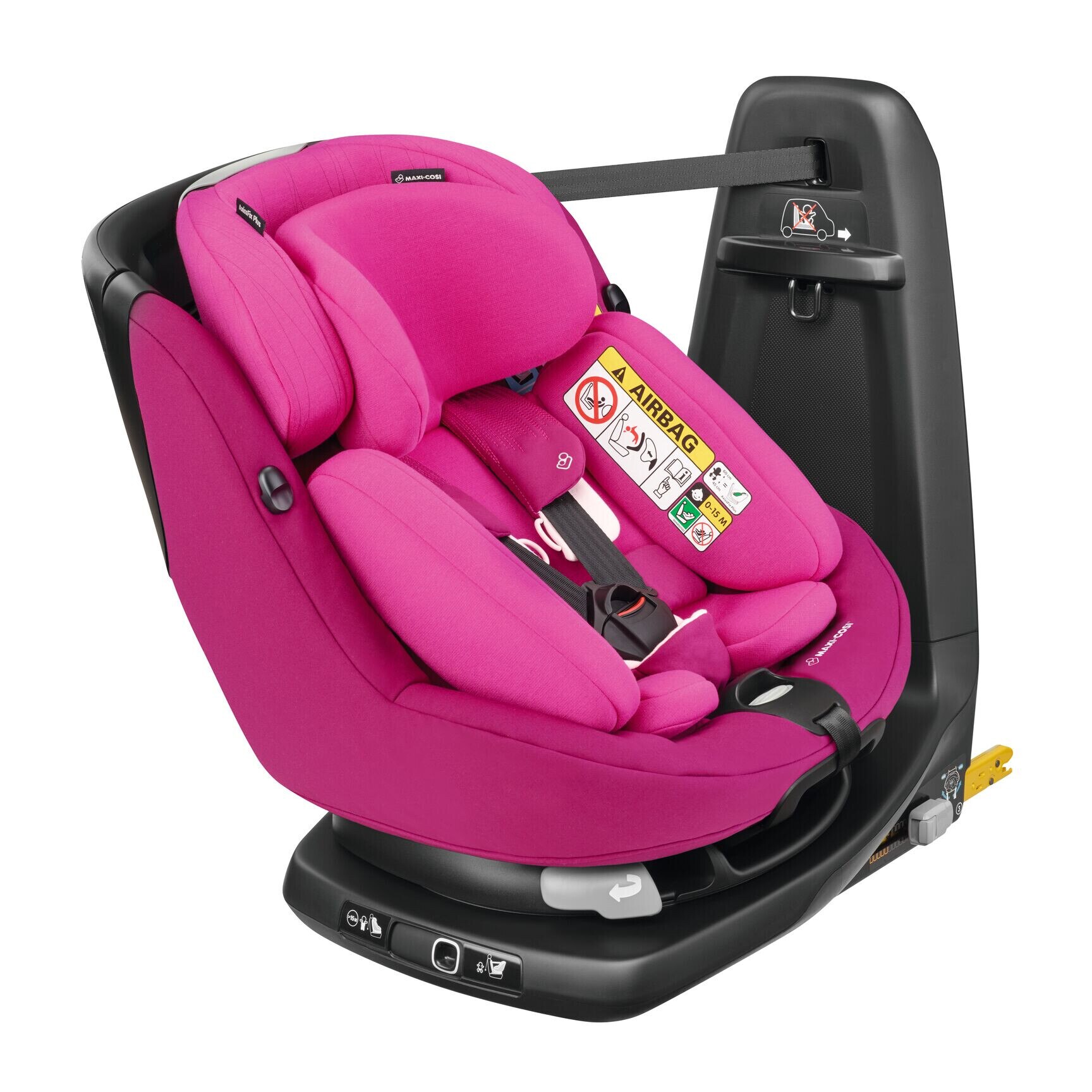 Scaun auto I-Size Maxi-Cosi AxissFix Plus Frequency Pink, 45-105 cm, Roz