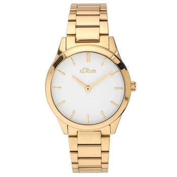 Ceas de dama s.Oliver Gold/White SO-3625-MQ Ceas de dama s.Oliver Gold/White SO-3625-MQ