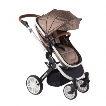 Carucior transformabil 2 in 1 Dotty Brown Carucior transformabil 2 in 1 Dotty Brown