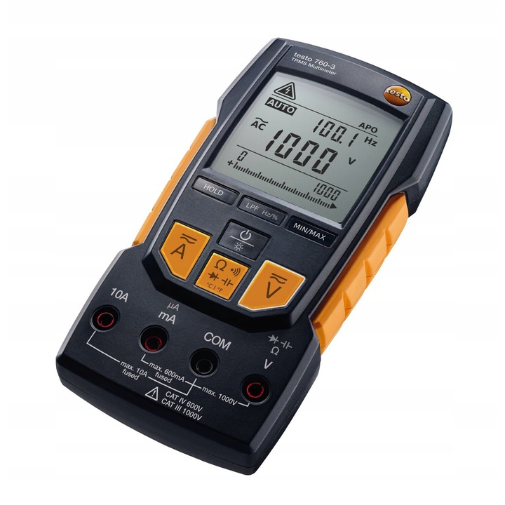 Multimetru digital, testo 760-3, cu selectare automata a parametrilor masurati