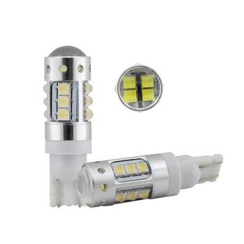 Set 2 becuri pozitie T10 16SMD epistar 2525 80W 12V Lumina : Alba Set 2 becuri pozitie T10 16SMD epistar 2525 80W 12V Lumina : Alba