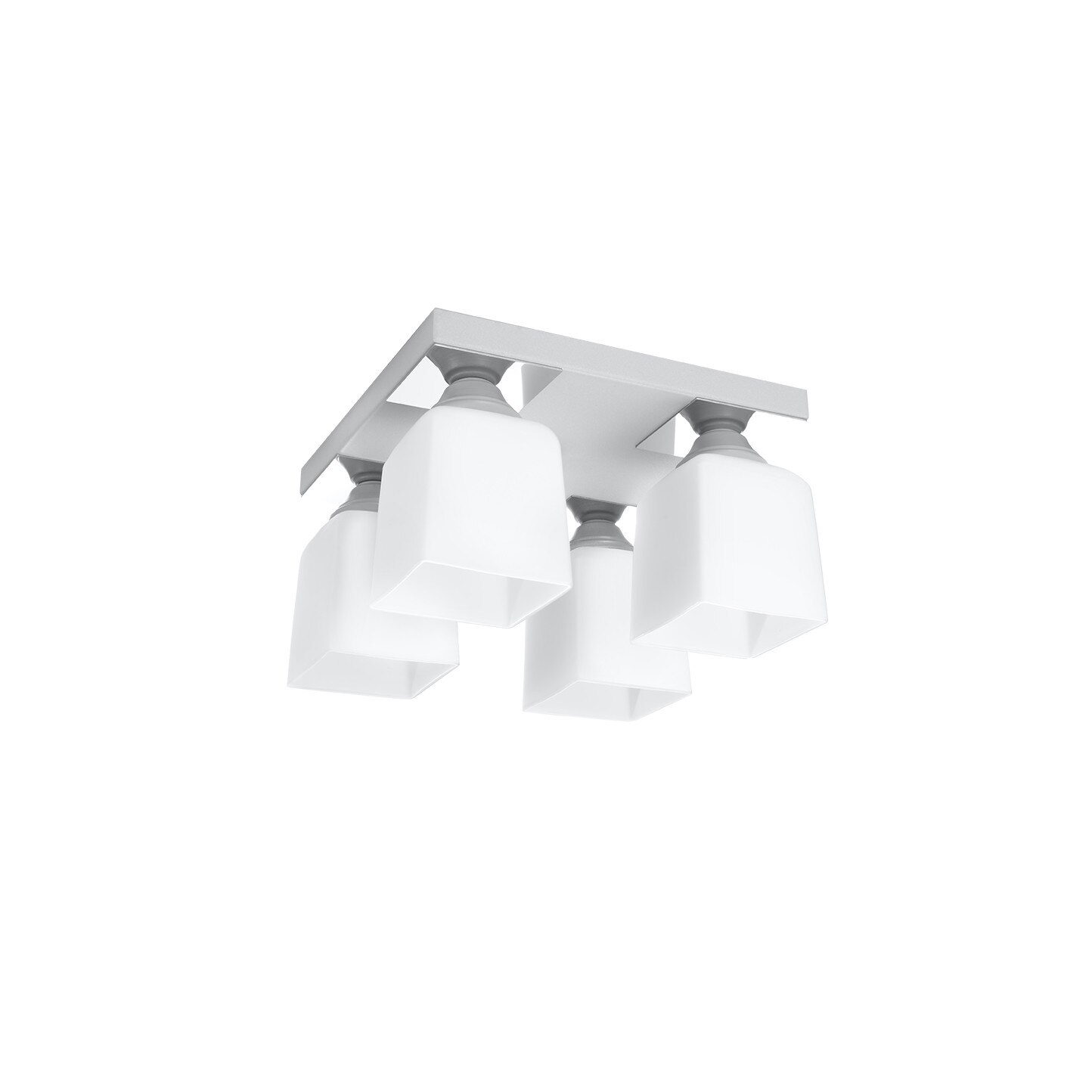 Plafoniera Sollux Lighting Ibiza, 40W, 4xLED, Gri/Alb