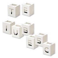 Pachet 8 bucati lampioane decorative - LightBag , Mesaj " Te iubesc " - Alb