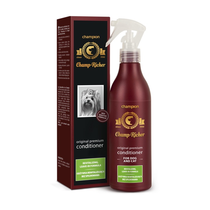 Balsam Spray pentru caini, Champ Richer, Revitalizare, 250 ml