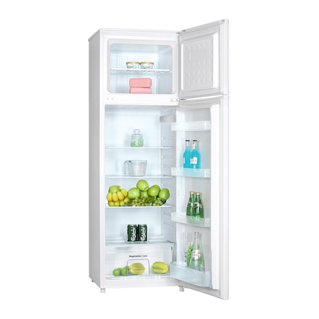 Frigider cu doua usi Daewoo FN-340W, 252 l, Clasa A+, H 166 cm, Alb