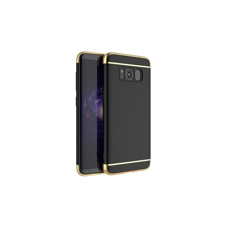 Защитен калъф за Samsung Galaxy S8 Plus, Луксозно черно покритие