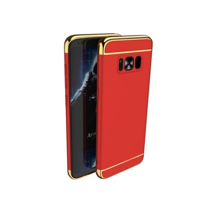 Защитен калъф за Samsung Galaxy S8, Луксозно червено покритие