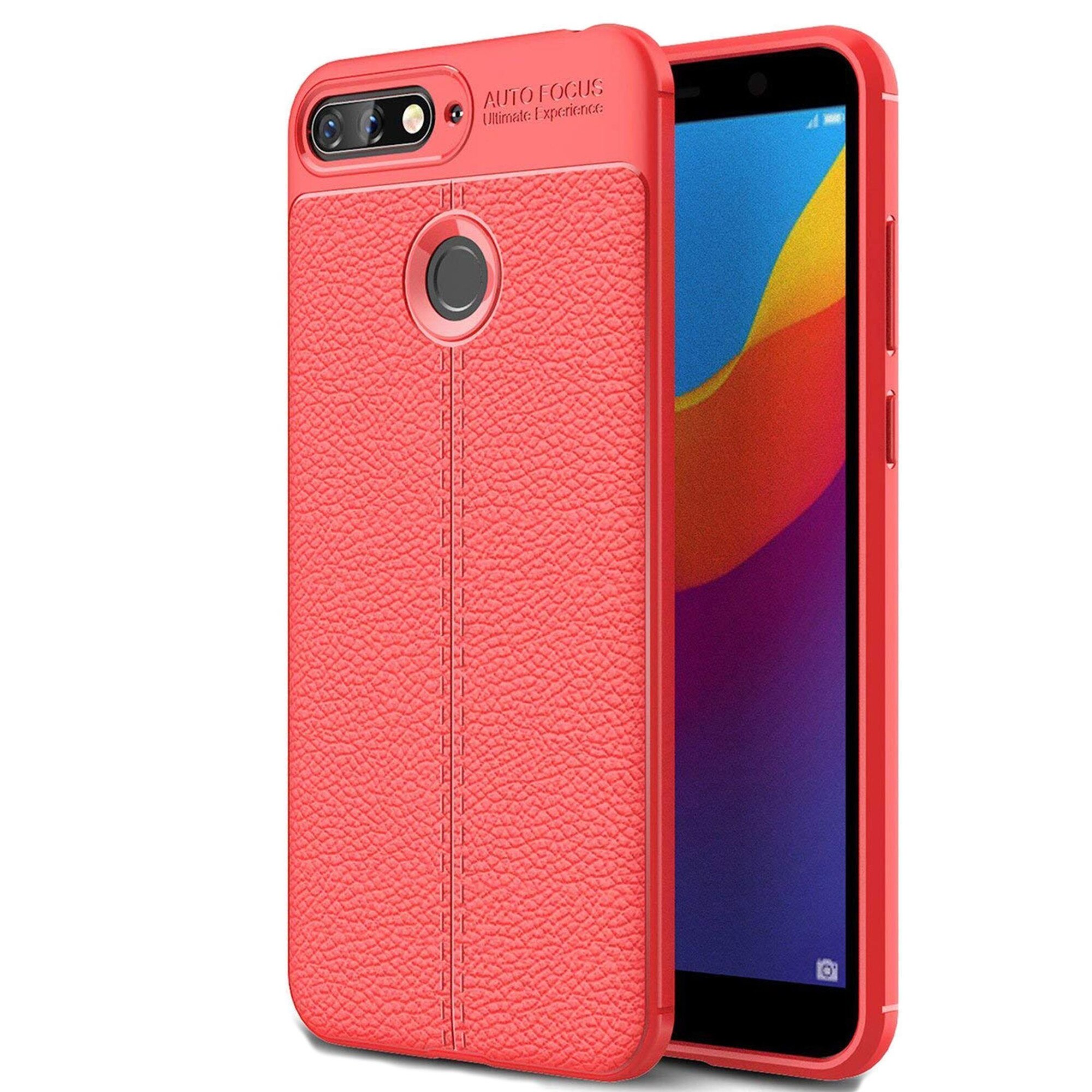 Husa Huawei Y6 ( 2018 ) Grain Silicon Tpu - rosu