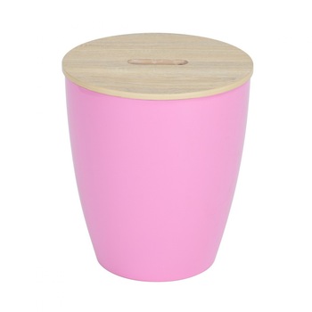 Taburet cu spatiu de depozitare Dale Unic Spot, 36.5 x 36.5 x 41.5cm, Roz Taburet cu spatiu de depozitare Dale Unic Spot, 36.5 x 36.5 x 41.5cm, Roz