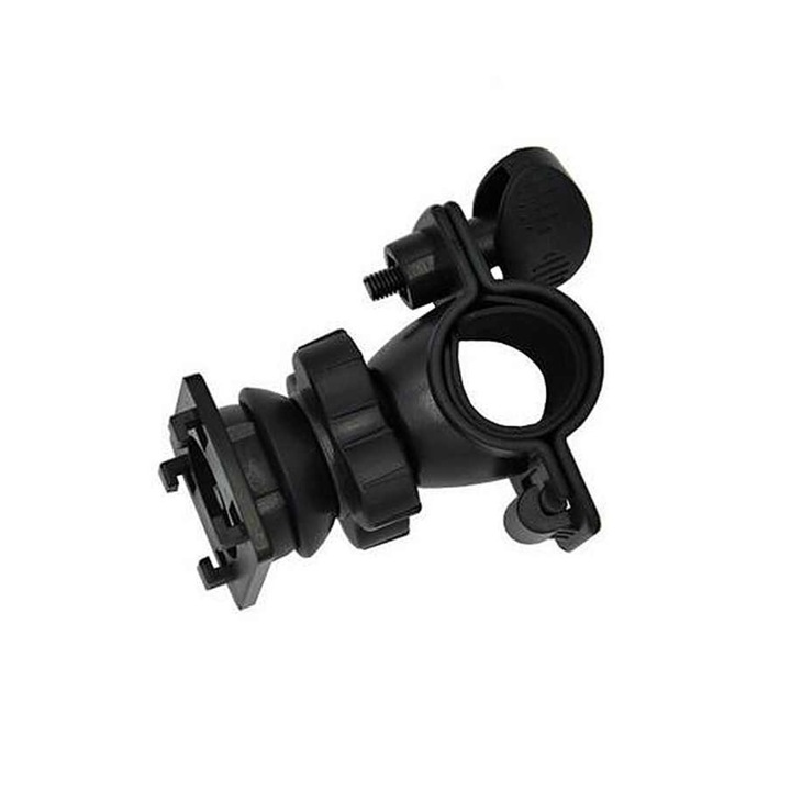 Bibilel Telefontartó, kerékpárhoz, vízálló telefonházzal, 360 fokban forgatható, kürtre szerelhető, Samsung Galaxy S7 Edge, S8, S9, iPhone X, XS, 7, 8, Huawei kompatibilis, fekete