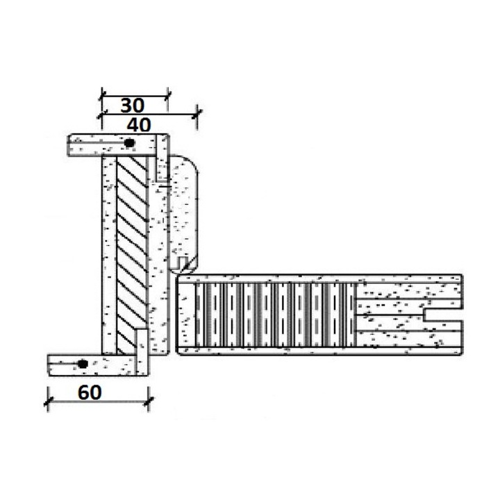 Usa de interior din lemn, BestImp B01-78-N, stanga/dreapta, gri, 203 x 78 cm, toc reglabil