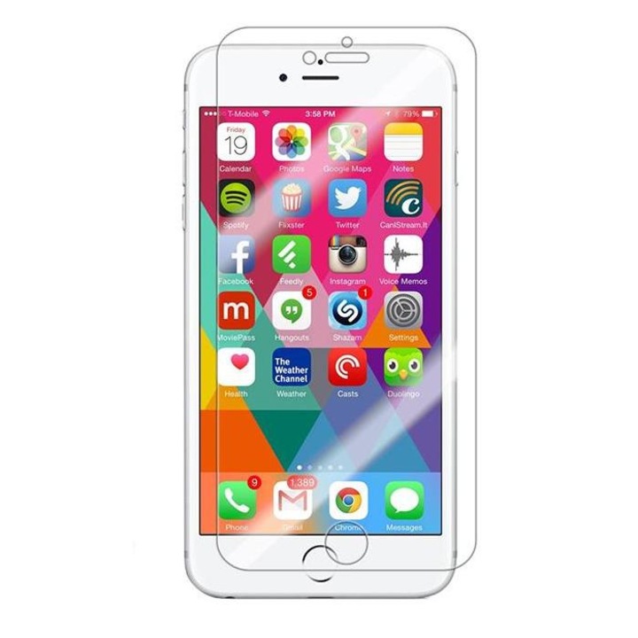 Folie protectie ecran, MBX, Sticla securizata, pentru iPhone 7/ 8 Plus, Transparent