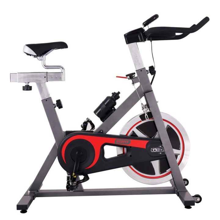 Bicicleta Spinning Ecofit 8284C, semiprofesionala, greutate maxima admisa a utilizatorului 140 kg,