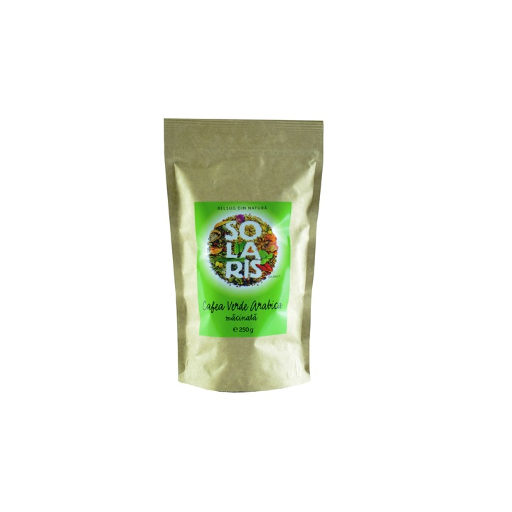 Cafea Verde Arabica Macinata 250g, Solaris