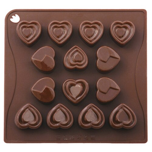 Forma Silicon Chocoice Inimioare, 14 cavitati