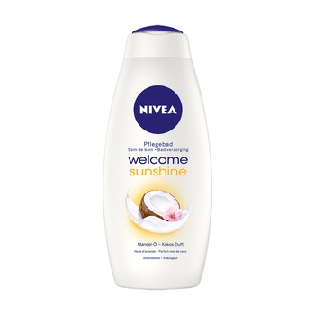 Gel de dus crema si spuma de baie Nivea 2in1 welcome sunshine Almond oil&coconut scent 750ml Gel de dus crema si spuma de baie Nivea 2in1 welcome sunshine Almond oil&coconut scent 750ml