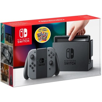 Bundle Consola Nintendo Switch + Jocurile Super Mario Odyssey si Mario Kart 8 Deluxe Bundle Consola Nintendo Switch + Jocurile Super Mario Odyssey si Mario Kart 8 Deluxe