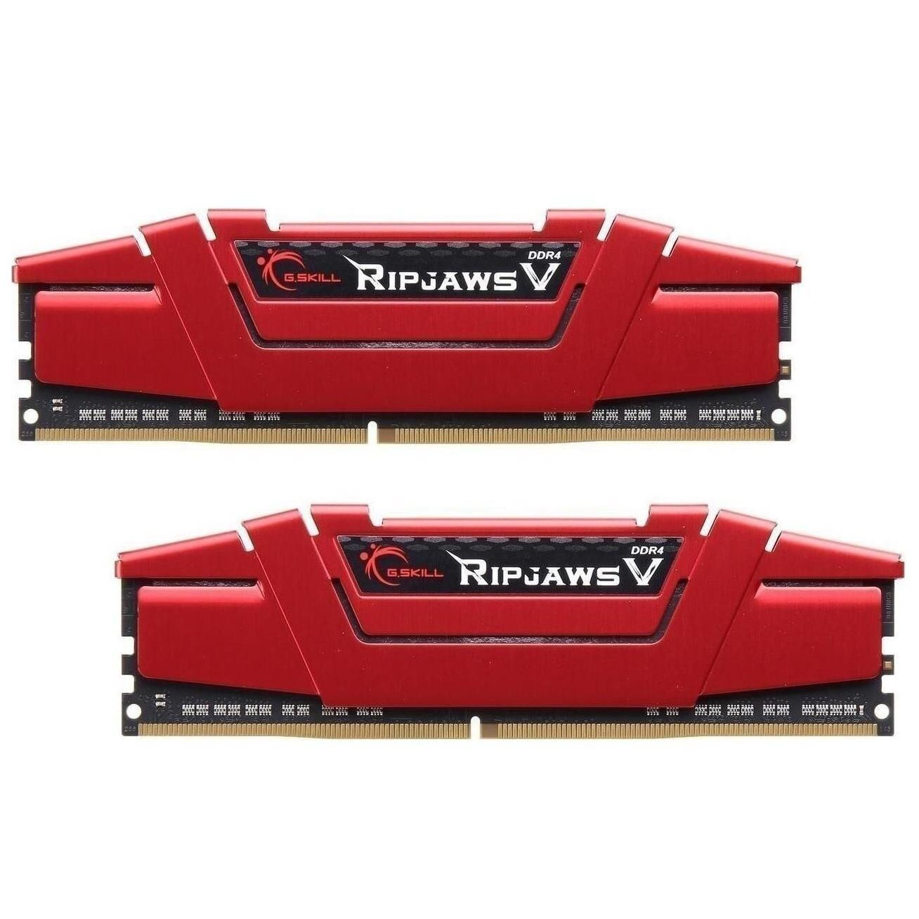 Memorie G.Skill RipjawsV, DDR4 DIMM, 32 GB, 3600 MHz, CL19 (F4-3600C19D), Rosu