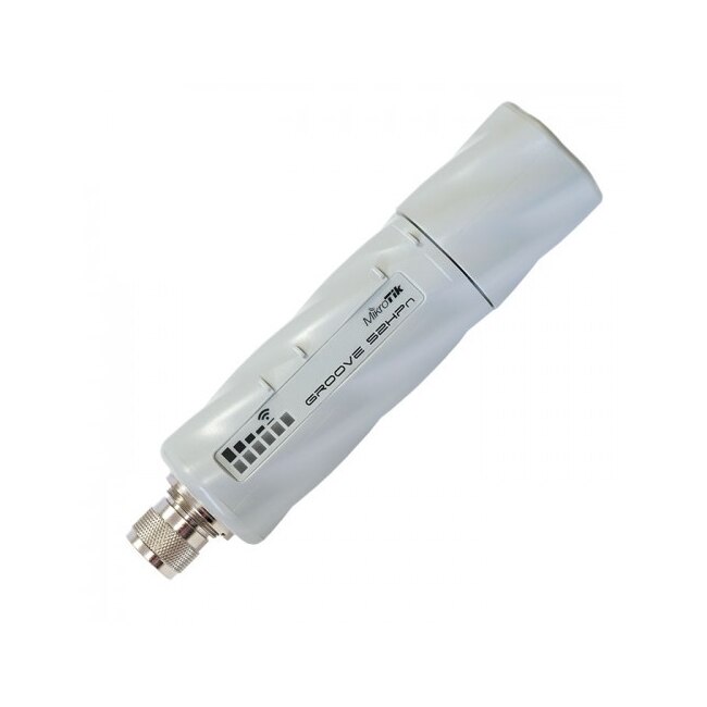 Access Point wireless MikroTik GROOVE 52HPN, 128 MB RAM, incorporat 2,4 GHz 802.11a / b / g / n