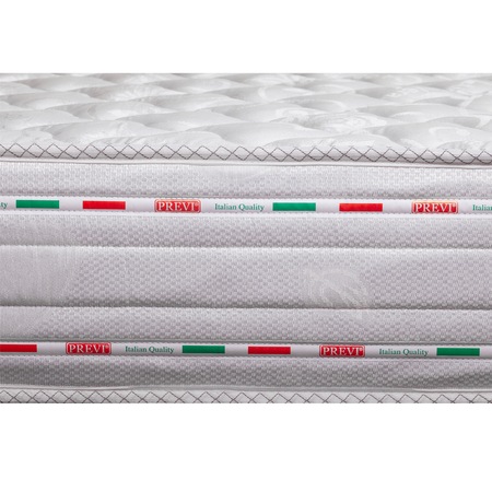 Saltea ortopedica PREVI, Medical Bio Memory Aquagel, 90x200x18cm, spuma poliuretanica cu memorie 2 cm, reversibila, hipoalergenica, sistem aerisire, tratat cu Aloe Vera, ferma