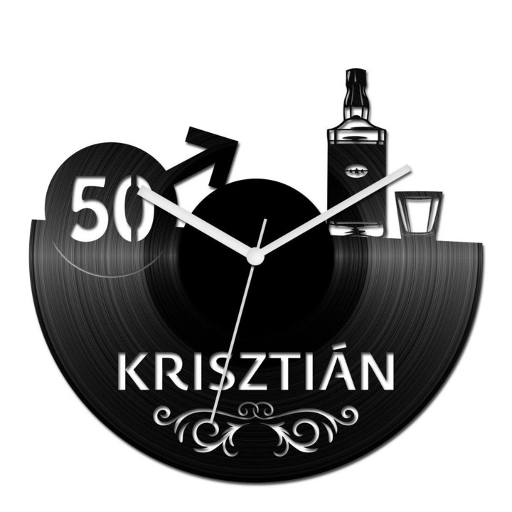 Férfi neves bakelit óra életkorral
