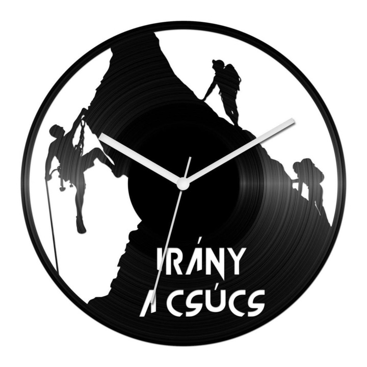 Hegymászós bakelit óra