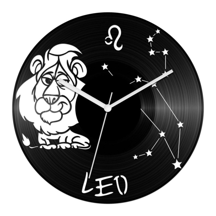 Vicces Oroszlán csillagjegyes bakelit óra