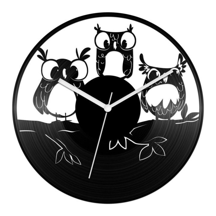 Vicces baglyok bakelit óra