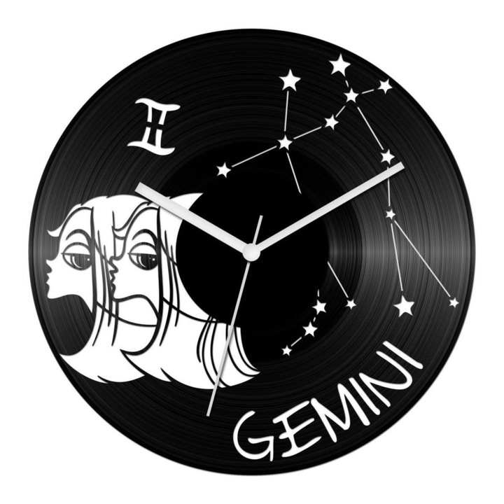 Vicces Ikrek csillagjegyes bakelit óra