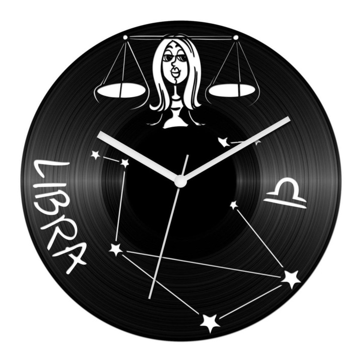 Vicces Mérleg csillagjegyes bakelit óra