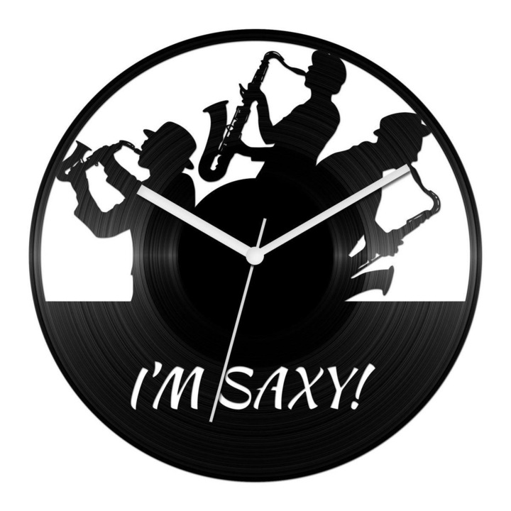 Szakszofon bakelit óra