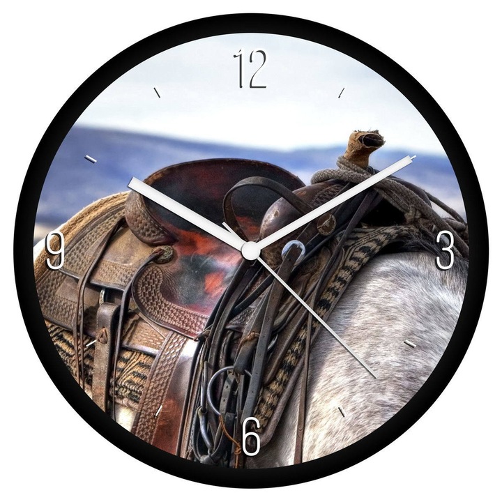 Ló nyereg falióra - negyedes