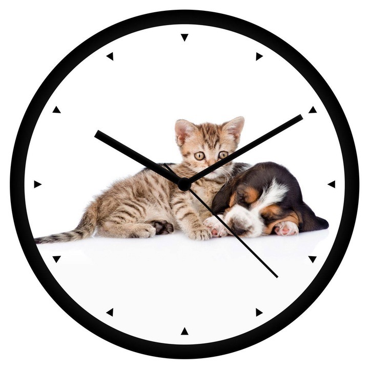 Cica és kutyus 2 falióra - órás
