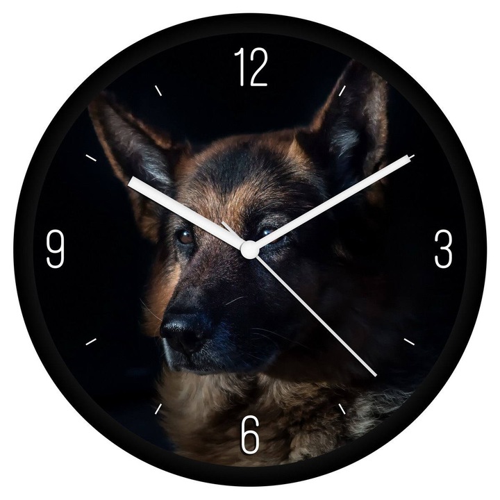 Német juhász falióra - negyedes