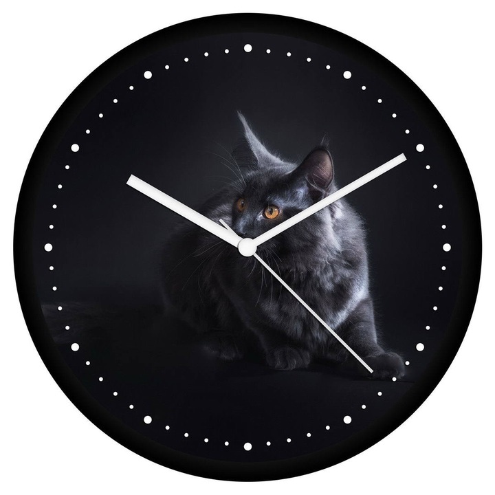 Szürke cica 2 falióra - perces