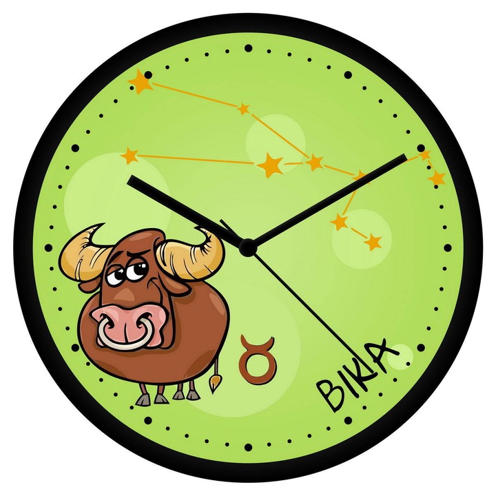 Vicces Bika csillagjegyes falióra - perces