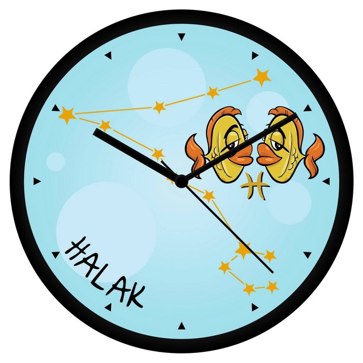 Vicces Halak csillagjegyes falióra - órás