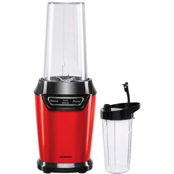 Blender Sport Heinner HSB-D1000RD, 1000 W, 2 Recipiente, 3 Functii, Lame inox, Rosu/Negru Blender Sport Heinner HSB-D1000RD, 1000 W, 2 Recipiente, 3 Functii, Lame inox, Rosu/Negru