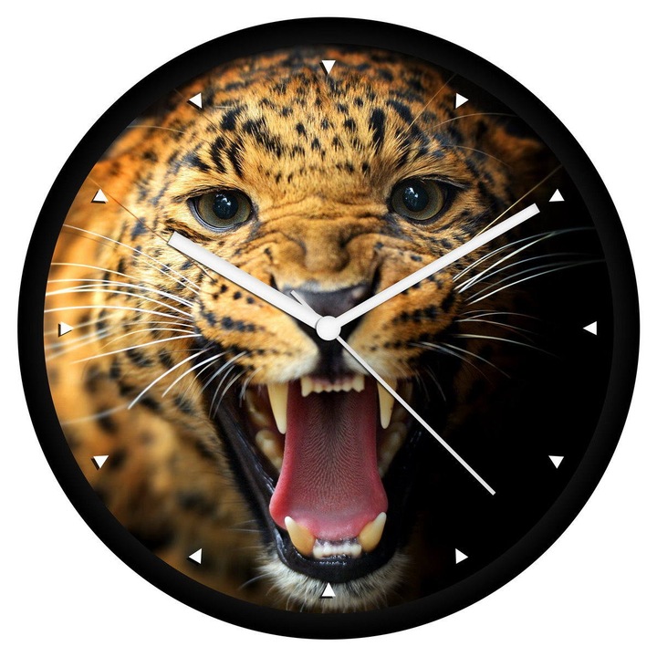 Üvöltő leopárd falióra - órás